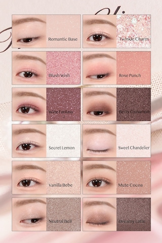 Hafif Dokulu Yoğun Renklere Sahip Göz Farı Paleti Clıo Pro Eye Palette Air 101 Rose Diary 10913719