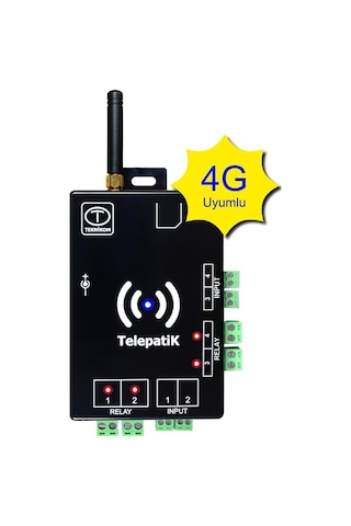 TelepatiK-4, 4G destekli, Uzaktan GSM ile Kontrol Cihazı(Sulama, Kapı Açma,Pompa Çalıştırma)