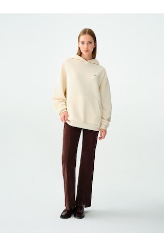 LOFT Oversize Kadın Sweatshirt Ekru