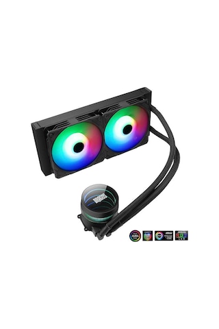 Dragos Vortex V-240 Argb Kumandalı 240mm İşlemci Sıvı Soğutucu