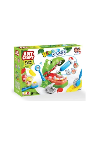 03677 Dino Dişçi Hamur Set Yeşil