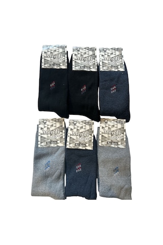 6'li Ekonomik Paket Kaliteli Havlu Kalın Kışlık Çorap Karışık Renk