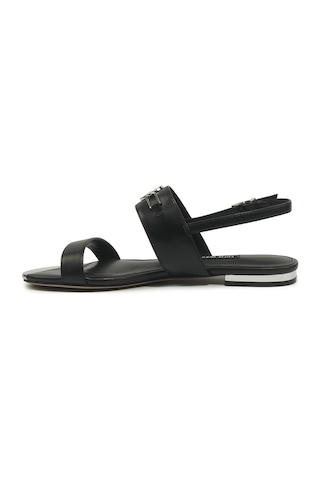 Nine West Gaılar 6fx Siyah Kadın Düz Sandalet 000000000102051467 Siyah