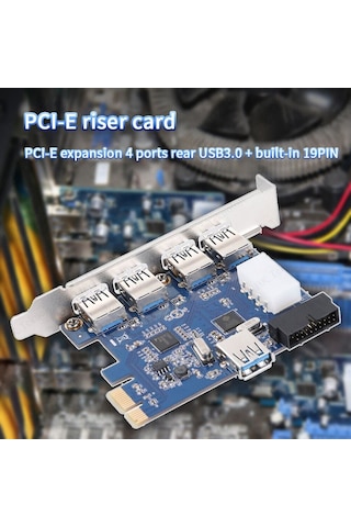 7 Bağlantı Noktalı USB 3.0 PCI Express Genişletme Kartı