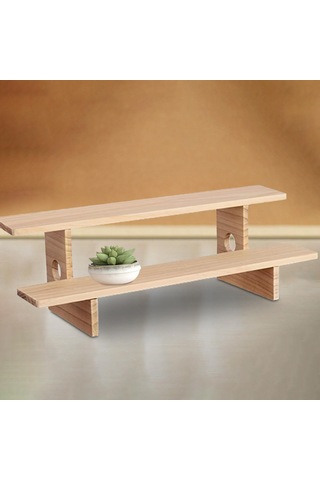 Suntek Ahşap Sergileme Yükseltici Standı Figür Oyuncak