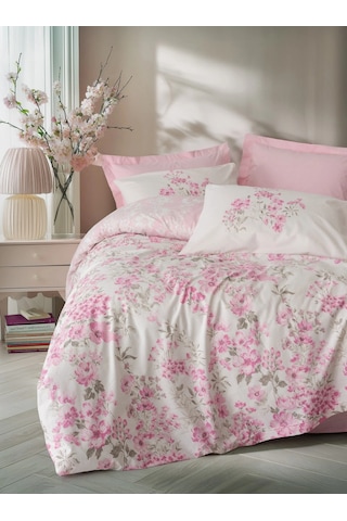 Cotton Box Çift Kişilik Nevresim Takımı Floren Pembe Görsel