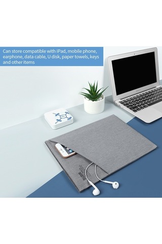 Didadodo Su Geçirmez İpad Çantası - Hafif, Toz Koruma, Dayanıklı Kumaş Koyu Mavi, Yeni Desen Büyük Boy Koyu Mavi