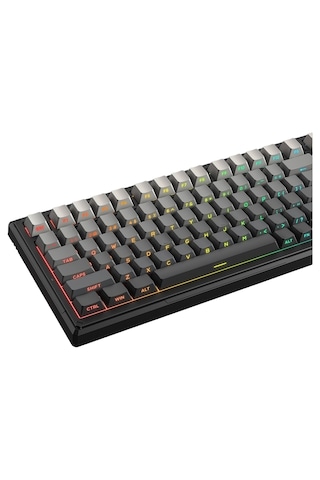 Onıkuma G83 Gradient Gray-black %75 Outemu Customized Linear Switch Hotswap Rgb Kablosuz İngilizce Mekanik Gaming Klavye