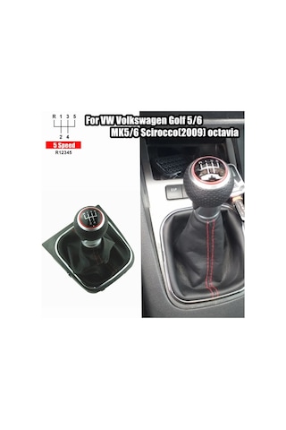 Jetta Mk5 Kırmızı Dikişli 5 İleri Vites Topuzu