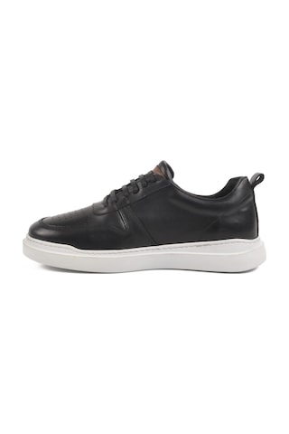 Siyah Beyaz Hakiki Deri Erkek Sneaker Premium 412 M Siyah-beyaz Siyah - Beyaz