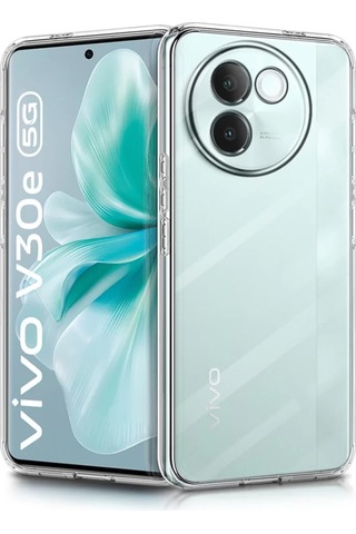 Newface Vivo V30e Kılıf Lüx Şeffaf Silikon Resimdeki