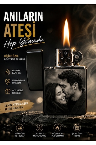 Kişiye Özel Cakmak Siyah