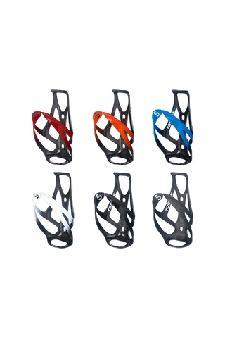 Toseek Açık Hava Bisiklet Karbon Fiber Açık Su Şişesi Tutucusu, Renk: Turuncu Parlak Çok Renkli