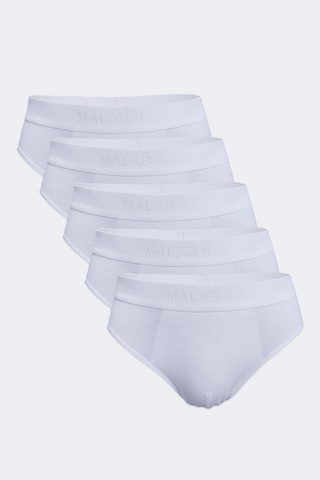 Malabadi Beyaz Erkek 5 Li Modal Slip Külot 5m080 Beyaz