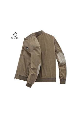 Erkek Kışlık İş Kıyafeti Bol Üst Kalın Ceket Kahverengi