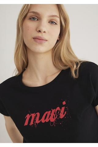 Mavi - Mavi Logo Baskılı Siyah Tişört 166422-900 Siyah