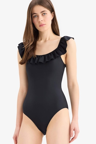 Defacto Regular Fit Mayo-fall İn Love W9117az25smbk81 Siyah