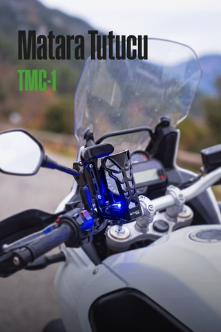 Tmc-1 Led Li Motosiklet Termos Bardak Ve Suluk Tutucu Gidon Ve Koruma Demiri Bağlantı Aparatlı