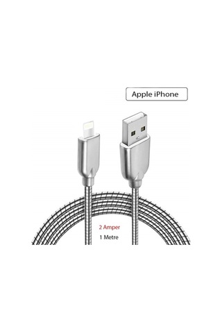 Sunix Sc-13 Ios Telefon Şarj Data Çelik Kablo 1M