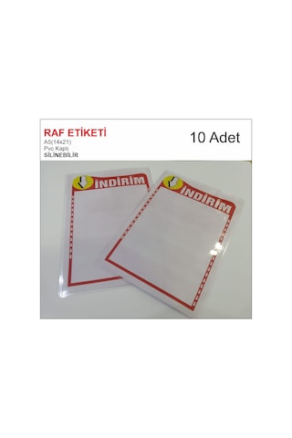 Raf İndirim Etiketi a5 10 Adet Raf İndirim Etiketi a5 10 Adet