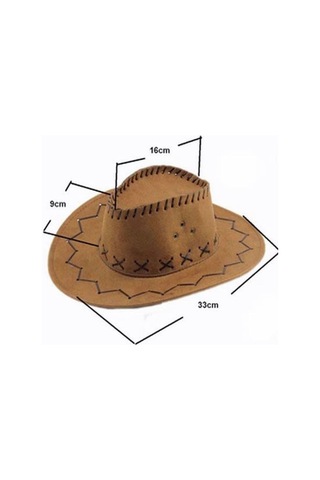 Dorax Bej Kovboy Şapkası Bej