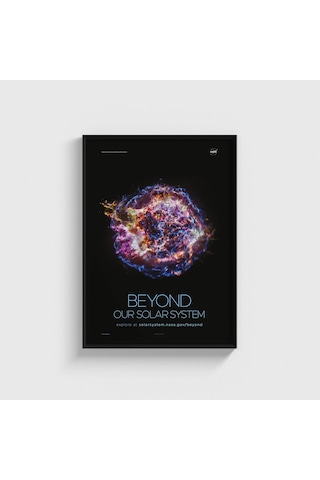 Nasa Beyond Our Solar System V2 Tablo Çerçeveli Poster Duvar Dekorasyonu Siyah Çerçeveli Tablo Siyah Çerçeveli Tablo Dn11d135sıyah