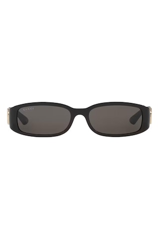 Gucci Gg 1661s 001 54 Kadın Dikdörtgen Siyah Kemik Güneş Gözlüğü Siyah