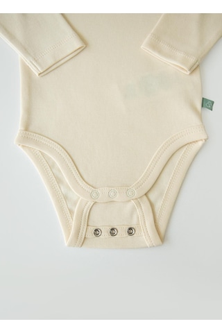 Kitikate Organik New Basic Uzayan Uzun Kol Body Natural Naturel