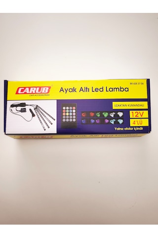 12 Led Ayak Altı Led Lamba Kumandalı 4 Lü 12v Br4283706