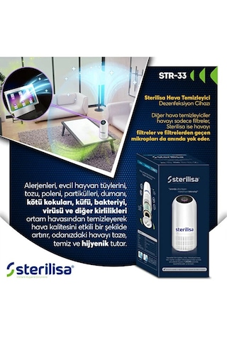 Sterilisa STR-33 Hava Dezenfeksiyon Sterilizasyon Ve Temizleme Cihazı