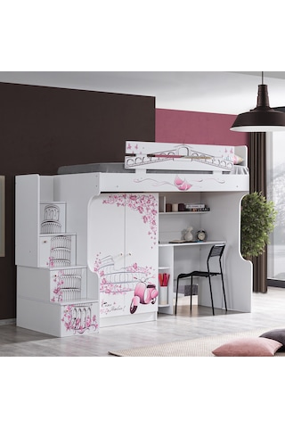 Setaymobilya Ranza, Pisa Ranza 2 Kapaklı Dolap Çalışma Masası - Setay