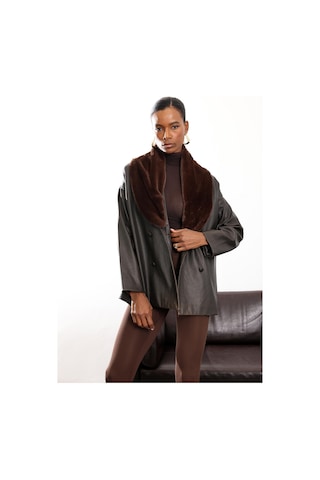Acı Kahve Şal Yaka Deri Mont 99808 Acı Kahverengi
