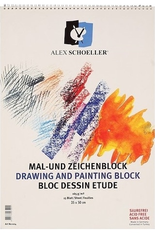 Alex Schoeller Resim Defteri 35 X 50 Spr. 165 Gr 15 Yp. Alex Schoeller Resim Defteri 35 X 50 Spr. 165 Gr 15 Yp.