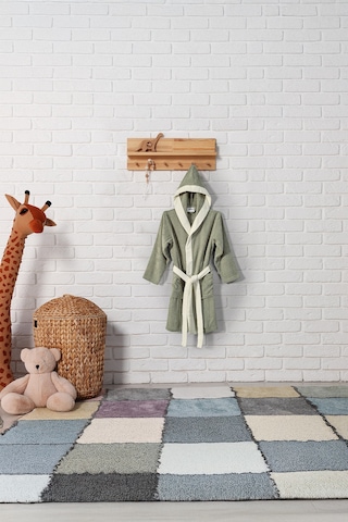 Teenage Bornoz 9-10 Yaş Yeşil Yeşil