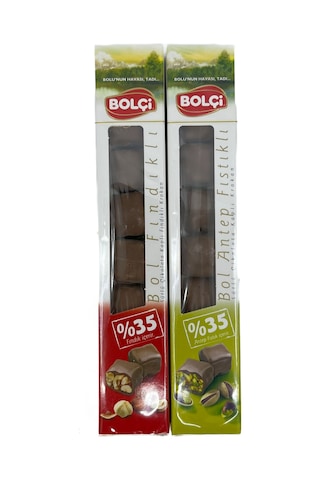 Bolçi Bol Antep Fıstıklı + Bol Fındıklı Sütlü Çikolata Kaplı Krokan 65 G