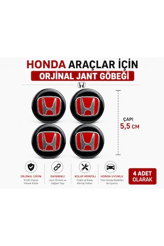 Honda Araçlar İçin Jant Göbeği Takımı 4  Adet