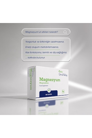 Dr. Ümit Aktaş Magnezyum Takviyesi 60 Kapsül