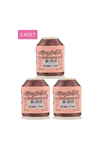 3 Adet Altınbaşak Oya Ve Dantel İpi 20 Gr - Royaleks - No: 1144