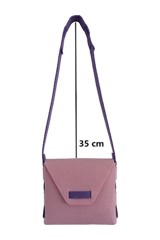 Kız Çocuk Omuz Çantası Keçe Sağlıklı Dikişsiz Etkinlik Günlük Çanta Pembe