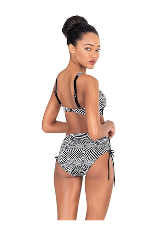 Endeep Kadın Zebra Desenli Yüksek Bel Toparlayıcı Bikini Takımı