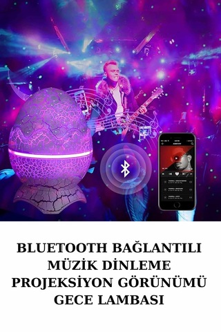 Dinozor Speaker Renk Değiştirme Projeksiyon Modu Bluetooth Hoparlör Gece Lambası Diğer 11307845