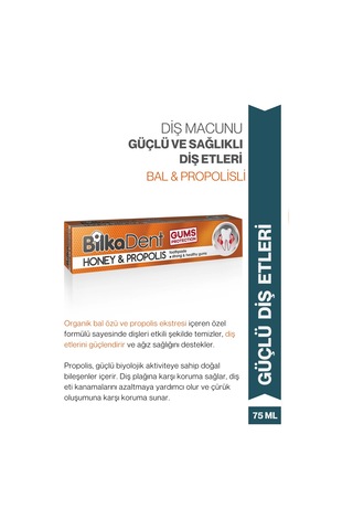 BilkaDent Honey & Propolis Diş Macunu 75 ML