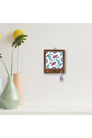 Anadoliamağazacılık Çini Serisi Lale Ve Sümbül Seramik Dekoratif Askılık Diğer