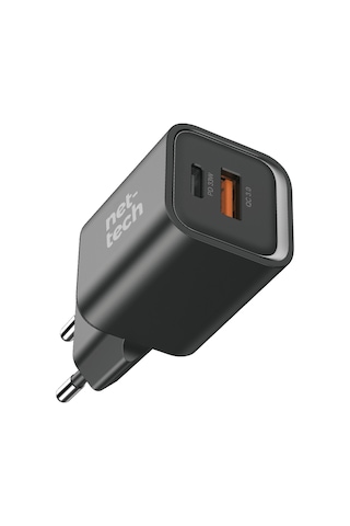 Nettech ENT-HCH07 2 Girişli 33W Gan PD+QC Şarj Adaptörü