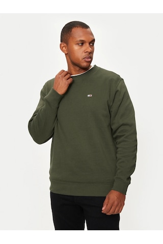 Tommy Hilfiger Tommy Hılfıger Erkek Sweatshırt Dm0dm20741-m12 Dm0dm20741-m12 Yeşil Yeşil