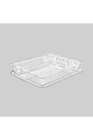 Poly Time Tabaklık Bulaşıklık E-195 Bulaşık Sepeti Şeffaf