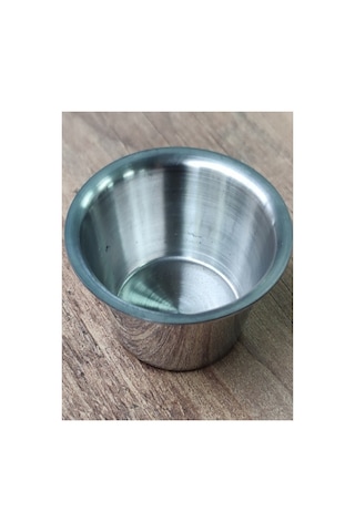 4 Adet 304 Paslanmaz Çelik Reçellik Hardal/salata/domates Sosu Çeşni/sos Kabı Çap 7,5 Cm Çelik