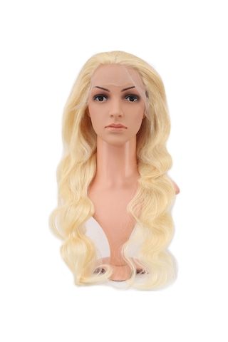 Gerçek Front Lace Dalgalı Platin Tül Peruk - 70-75cm