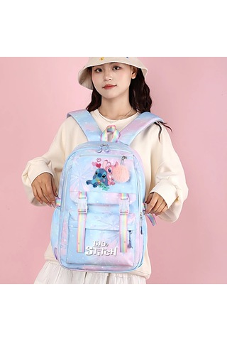 Stitch Kadın Sırt Çantası Erkek Kız Gizli Sakli Konusmalar Çanta Çok Renkli