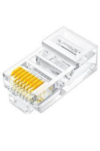 Rj45 Cat6 Ethernet Konnektör Yüksek Performanslı Network Jak Normal Tip